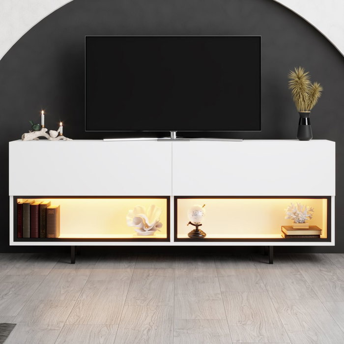 Hanah Home Soporte para TV Ekol Down - White Hanah Home Soporte para TV Ekol Down - White